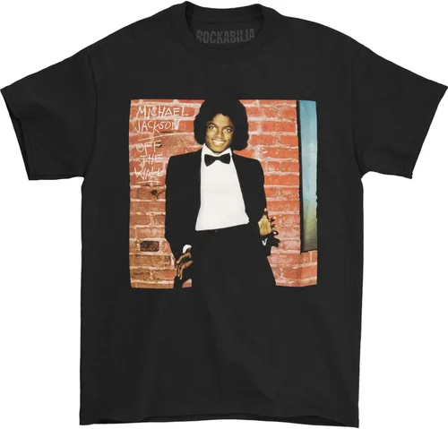 Vista 2 de Michael Jackson Camiseta para hombre Off The Wall Closeup Slim-Fit