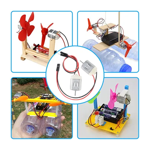 Vista 6 de 10 motores de CC en miniatura de 1.5V-6V tipo 130 EK1450 y EK1894 para proyectos de bricolaje (2 tipos)
