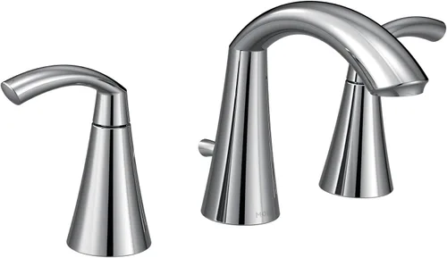 Vista 9 de Moen Glyde T6173BN - Grifo de fregadero de baño moderno de arco alto de 8 pulgadas de níquel cepillado, requiere válvula, T6173BN