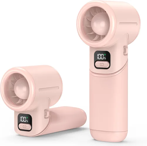 Vista 11 de AMACOOL Ventilador turbo portátil de mano, 5 velocidades, plegable, máximo de 20 horas de funcionamiento, mini ventilador de refrigeración