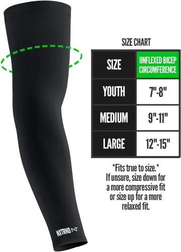 Vista 55 de Nxtrnd Air-TEK - Mangas de compresión para hombre, par de fútbol transpirable