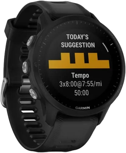 Vista 3 de Garmin 010-02638-10 Forerunner® 955, reloj inteligente GPS para correr, adaptado a triatletas, batería de larga duración, negro