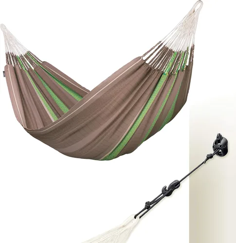 Vista 24 de LA SIESTA Flora Zebra - Hamaca clásica doble de algodón orgánico Cebra