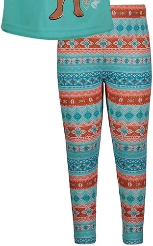 Vista 4 de Disney Moana Graphic T-Shirt and Leggings Outfit Set - Blue