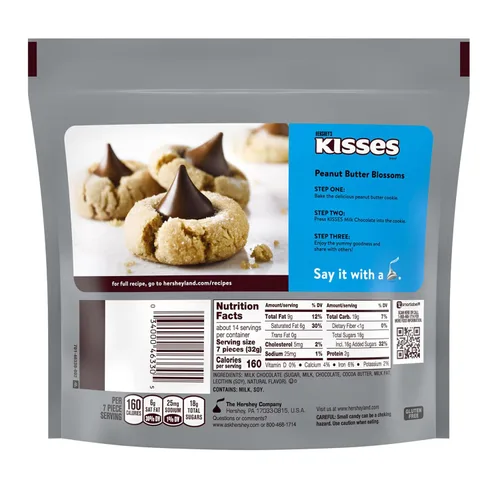 Vista 3 de HERSHEY'S KISSES - Paquete familiar de dulces de chocolate con leche, 15.9 onzas
