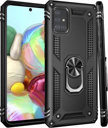 Vista 6 de LUMARKE Funda para Galaxy A51 4G con Protector de Pantalla, Pasa Prueba de Caída de 16 pies de Grado Militar, Cubierta Protectora para Teléfono