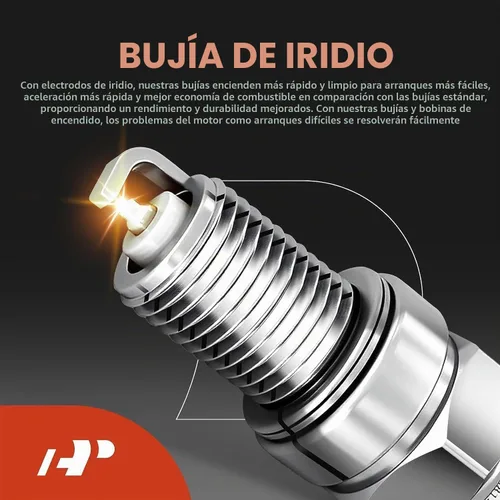 Vista 4 de Paquete de bobinas de encendido A-Premium y bujías de iridio