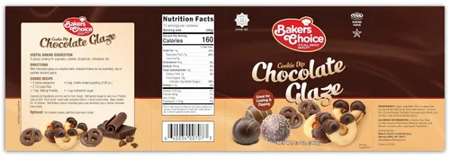 Vista 3 de Glaseado de glaseado de chocolate, 12 onzas, chocolate derretido para microondas para moldes, para decorar y sumergir pasteles, galletas y pretzels