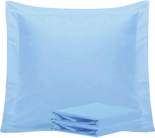 Vista 75 de NTBAY Fundas de almohada estándar, paquete de 2 fundas de almohada de microfibra cepillada de 20 x 26 pulgadas, súper suaves y acogedoras
