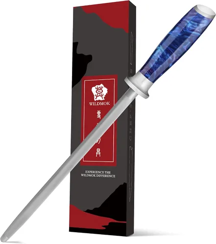 Vista 9 de WILDMOK Afilar la dureza estupenda que afila Rod de acero, sacapuntas de cuchillo de 9 pulgadas