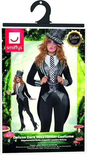Vista 10 de Smiffys Disfraz de Miss Sombrerero Oscuro Deluxe para Mujer