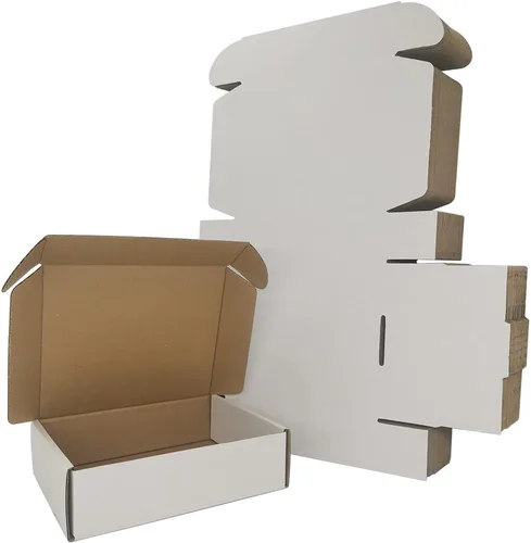 Vista 6 de Paquete de 25 cajas de envío pequeñas de 4 x 4 x 1 pulgadas, sobres de cartón corrugado negro para negocios de embalaje por correo (BK441-25)