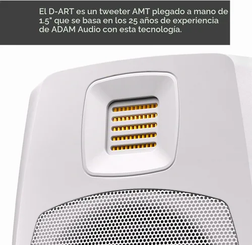 Vista 3 de ADAM Audio D3V Active Desktop Studio Monitor Speakers - White
