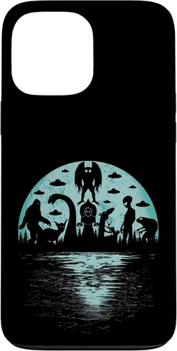 Vista 24 de Bigfoot Nessie Mothman and Aliens Cryptid Ovnis Cryptozoology - Carcasa para iPhone 17