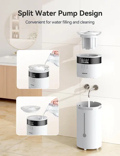 Vista 5 de VAGKRI Humidificadores para Habitación Grande, Humidificador Ultrasónico de Niebla Fría de 18L para el Hogar de 2000 pies cuadrados, 5 Niveles