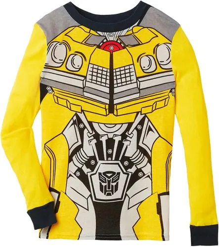 Vista 2 de Transformers Conjunto de pijama de algodón de 4 piezas para niño pequeñogrande