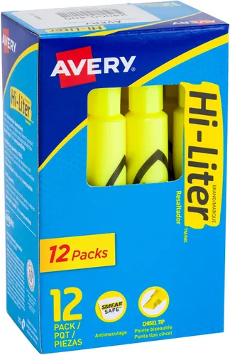 Vista 11 de Marcadores fluorescentes para escritorio HI-LITER, Amarillo fluorescente