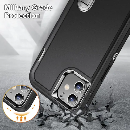 Vista 6 de IDweel Funda para 11 con soporte integrado para hombres, protección resistente, a prueba de golpes, antiarañazos, ajuste delgado, funda protectora
