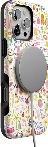 Vista 6 de Casely Funda para iPhone 16 Pro Max Todas las cosas divertidas Diversión en días laborables Compatible con MagSafe Diseño de funda