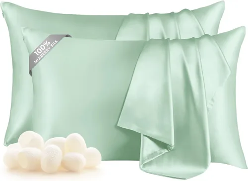 Vista 42 de THXSILK Funda de almohada 100% seda de morera para la salud del cabello y la piel, funda de almohada suave y lisa con cremallera oculta, ambos lados