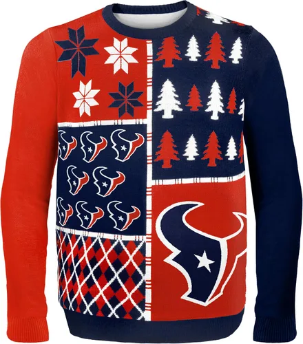 Vista 18 de FOCO NFL Unisex-Adult NFL Busy Block Ugly Sweater