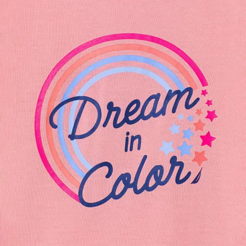 Vista 2 de Nautica Pantalones de pijama para niñas y conjuntos de camisa de dormir de manga corta 2 piezas de ropa de dormir superior e inferior para niñas