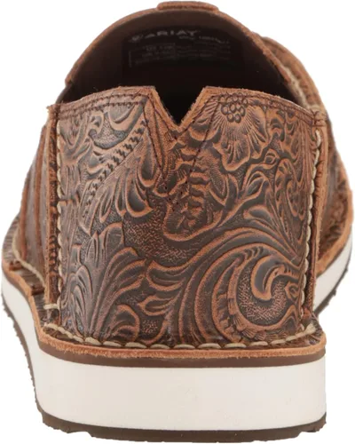 Vista 3 de ARIAT WMS Cruiser BRN - Zapato de barco en relieve floral para mujer
