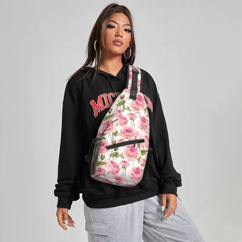 Vista 5 de Famame Mochila bandolera para el pecho, bolsa de hombro, gimnasio, ciclismo, viajes, senderismo, mochila para hombres y mujeres, Multicolor 36