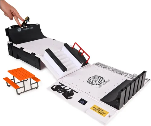 Vista 7 de TECH DECK, The Berrics Transforming Park, X-Connect Park Creator, set de juego plegable de 30 pulgadas de ancho con almacenamiento y monopatín