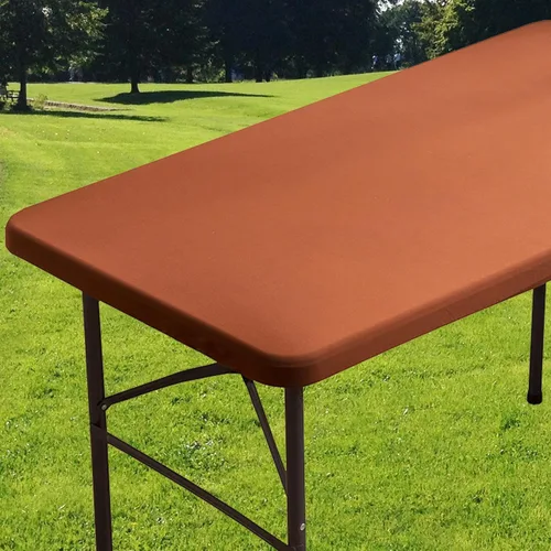 Vista 8 de Mantel cuadrado de elastano ajustable de 34 x 34 pulgadas, mantel elástico plegable para tarjetas de picnic, mantel elástico para mesa de patio