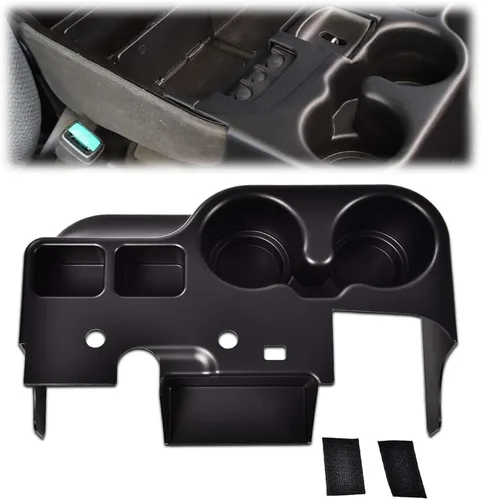 Vista 12 de G-PLUS Portavasos para consola central compatible con Dodge Ram 1500/2500/3500 1994-1997, color negro Portavasos negro