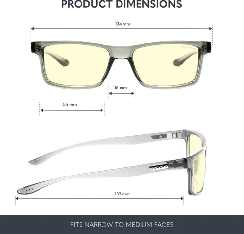 Vista 2 de Gunnar - Gafas prémium para juegos y computadora - Bloquean 35-98% de luz azul - Vertex