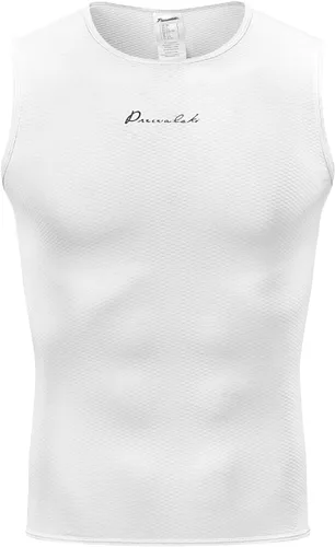 Vista 2 de Przewalski Mens Sleeveless Cycling Undershirt Quick Dry Bike Base Layer Vests Breathable Tops Bicycle Clothing