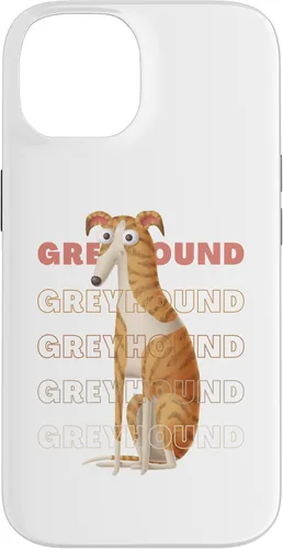 Vista 4 de Greyhound Big Eyes Funny Cartoon Sighthound Lover Design Case for iPhone 17