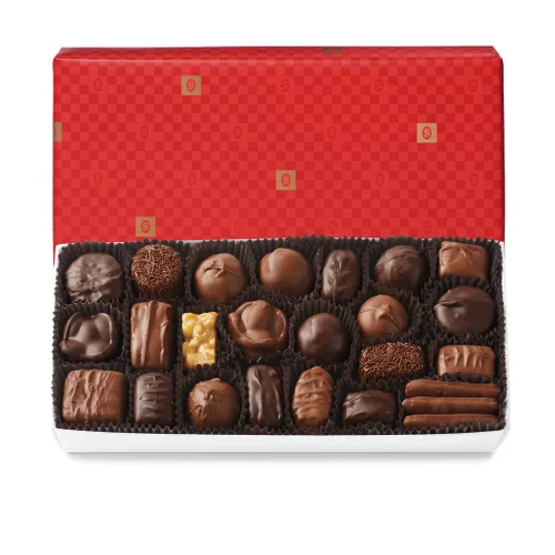 Vista 3 de See's Candies - Chocolates surtidos (1 libra (Paquete de 1), envoltorio de regalo blanco) Papel de regalo blanco