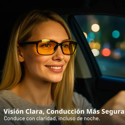 Vista 4 de BLUE CUT Gafas de sol con clip polarizadas para visión nocturna y conducción, bloqueador UV 400 para usar sobre gafas de prescripción