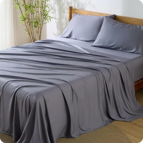 Vista 41 de Bedsure PureWoven 100% rayón derivado de bambú, sábanas de cama individual, 3 piezas