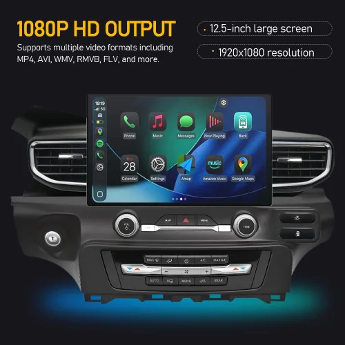 Vista 8 de Radio de coche de 12.5 pulgadas para Ford Explorer PIU Police Interceptor Utility 2020-2024, pantalla táctil, Carplay y Android 14.0