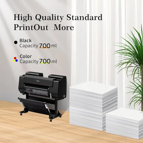 Vista 2 de PFI-1700 Juego de cartuchos de tinta compatibles con Canon PFI-1700 para impresoras Canon imagePROGRAF Pro 2000, 2100, 4000, 4000s, 4100, 4100s