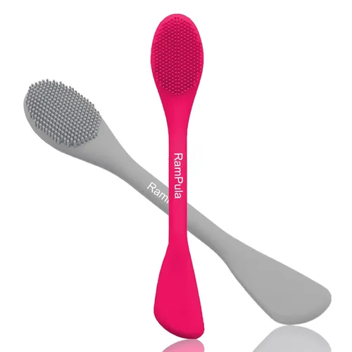 Vista 9 de Aplicador de cepillo de máscara facial, cepillos de máscara para limpieza facial y exfoliación, herramienta aplicadora de máscara de arcilla facial