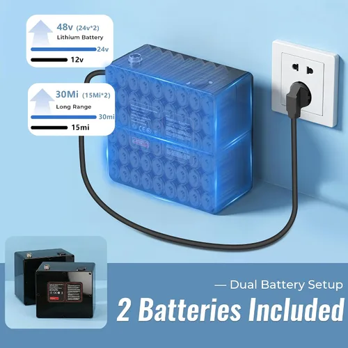 Vista 5 de YL002 Silla de ruedas eléctrica plegable ligera para adultos y personas mayores, motores duales de 500W sin escobillas, alcance de 30 millas