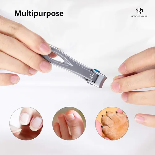 Vista 6 de Juego de cortaúñas para uñas gruesas y duras, podólogo profesional, cortaúñas y lima de uñas para hombres y adultos, personas mayores, acero