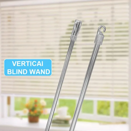 Vista 6 de 4 varitas ciegas de 12 pulgadas, barra inclinable para ventana, mango de control vertical de varita, repuesto de varilla inclinable transparente