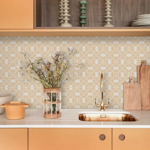 Vista 50 de Alwayspon Adhesivos de transferencia de azulejos de vinilo esmerilado para despegar y pegar, calcomanías autoadhesivas para azulejos de pared