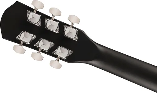 Vista 6 de Fender FA-25 Dreadnought, diapasón de nogal, golpeador negro, negro
