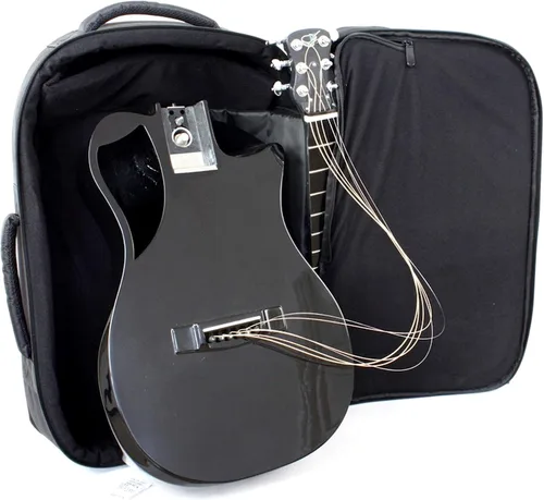 Vista 18 de Journey Instruments - Guitarra de viaje plegable de fibra de carbono OB660M Negro