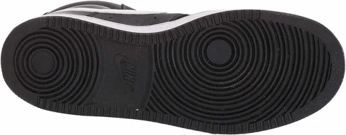 Vista 5 de Nike Tenis Court Vision Mid para mujer, NegroBlanco, 7