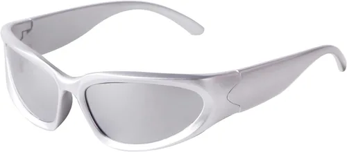 Vista 19 de ADE WU Gafas de sol envolventes de moda para mujeres y hombres Marco beige/lente marrón