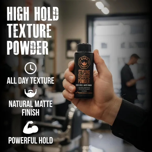 Vista 2 de GIBS Grooming - Polvo de textura de peinado para hombres y mujeres - Alta fijación - Acabado mate - Todo tipo de cabello - Textura, volumen, agarre