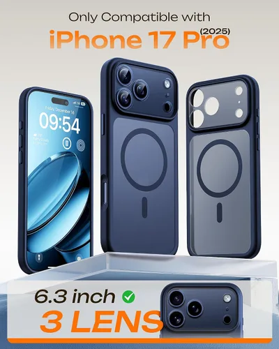 Vista 117 de TOCOL Funda para iPhone 11, compatible con Magsafe, protección completa de cámara, imanes integrados, protección contra caídas, funda translúcida